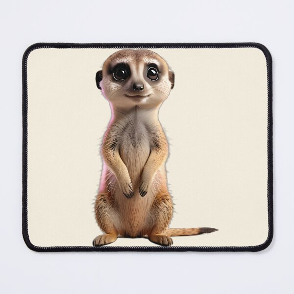 Item preview, Minimalist Plush: Cute Curious Meerkat Aesthetic designed and sold by CuteSlothWorld.