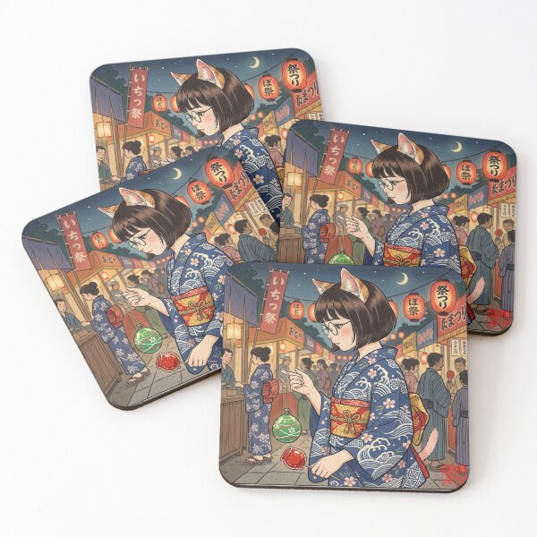 Item preview, Cat Girl at the Summer Matsuri designed and sold by Komatoya.