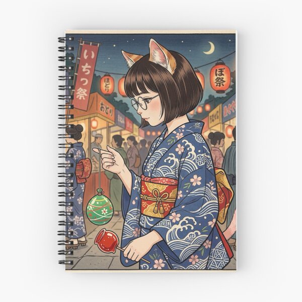 Item preview, Cat Girl at the Summer Matsuri designed and sold by Komatoya.