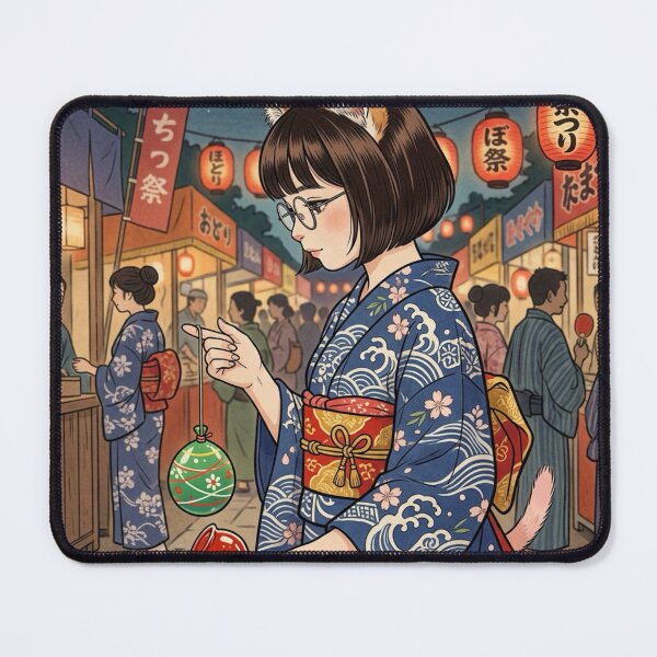 Item preview, Cat Girl at the Summer Matsuri designed and sold by Komatoya.