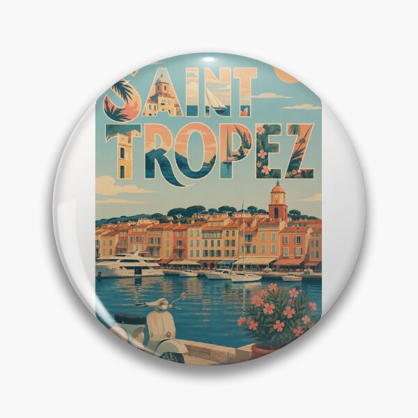 Item preview, Saint-Tropez Old Port Harbor with French Riviera Architecture and Mediterranean Coast designed and sold by Places On Earth.