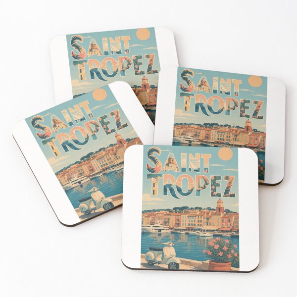 Item preview, Saint-Tropez Old Port Harbor with French Riviera Architecture and Mediterranean Coast designed and sold by Places On Earth.