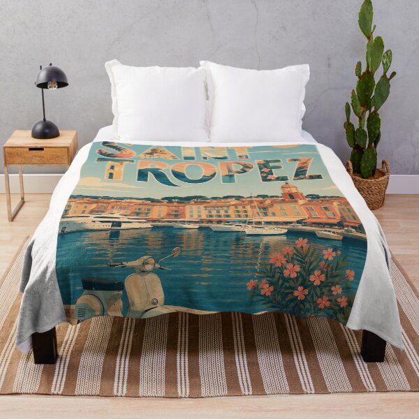 Item preview, Saint-Tropez Old Port Harbor with French Riviera Architecture and Mediterranean Coast designed and sold by Places On Earth.