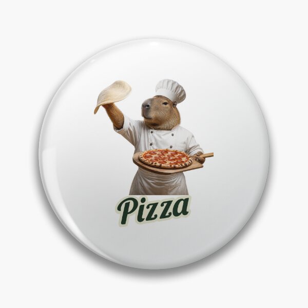 Item preview, Funny Pizza Chef Capybara Making Fresh Pizza designed and sold by Brain shot.