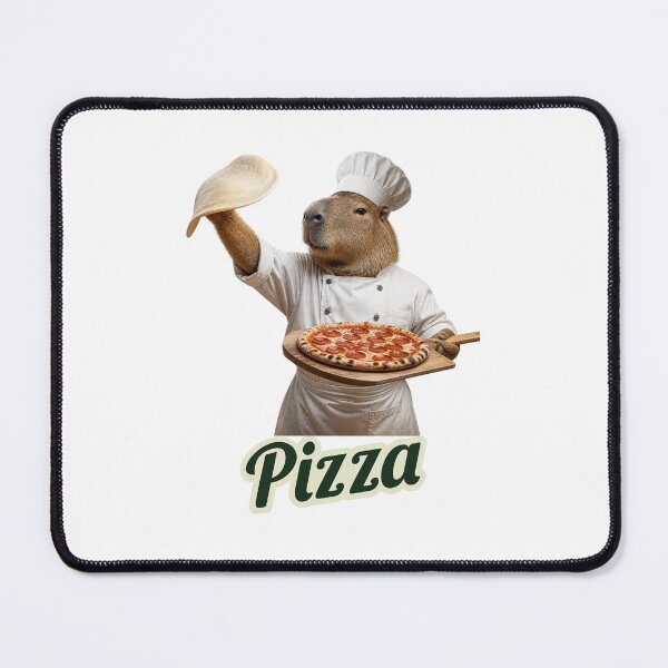 Item preview, Funny Pizza Chef Capybara Making Fresh Pizza designed and sold by Brain shot.