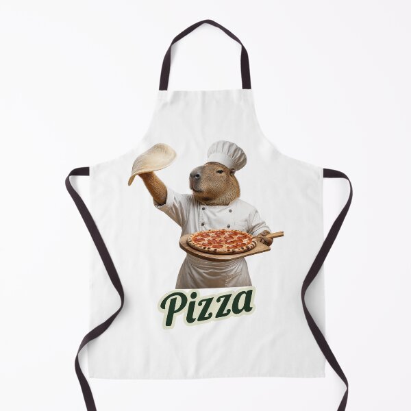 Item preview, Funny Pizza Chef Capybara Making Fresh Pizza designed and sold by Brain shot.