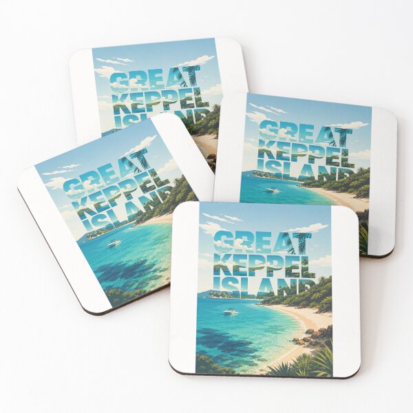 Item preview, Great Keppel Island Tropical Coastline and Southern Great Barrier Reef, Queensland designed and sold by Places On Earth.