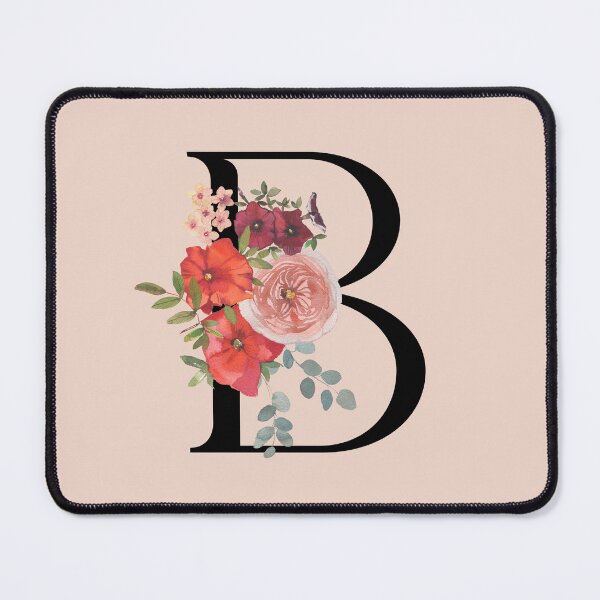 Item preview, Letter B Vintage Florals designed and sold by WildAliceArt.