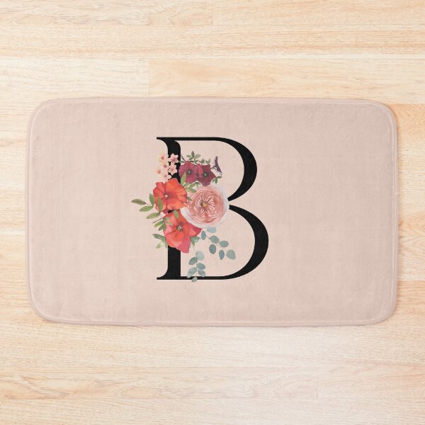 Item preview, Letter B Vintage Florals designed and sold by WildAliceArt.