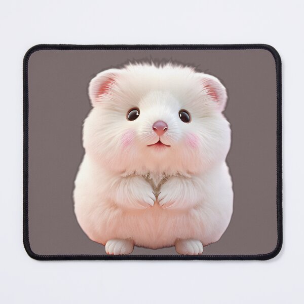 Item preview, Pink Marshmallow Hamster - Polished Wax Figure Art designed and sold by CuteSlothWorld.
