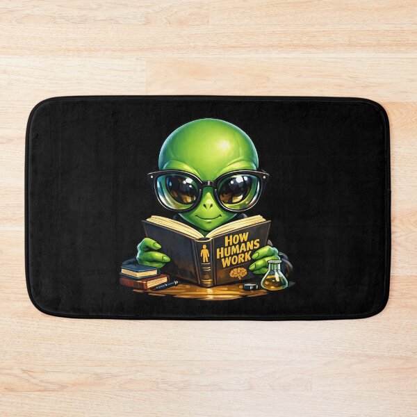 Item preview, Curious Alien Studying Humans with Oversized Glasses designed and sold by builtforyou.