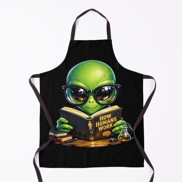 Item preview, Curious Alien Studying Humans with Oversized Glasses designed and sold by builtforyou.