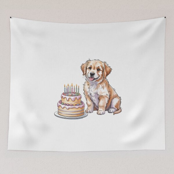 Item preview, Cute Puppy Birthday Cake Illustration Happy Dog Celebration Art designed and sold by Celebrate & Sparkle.