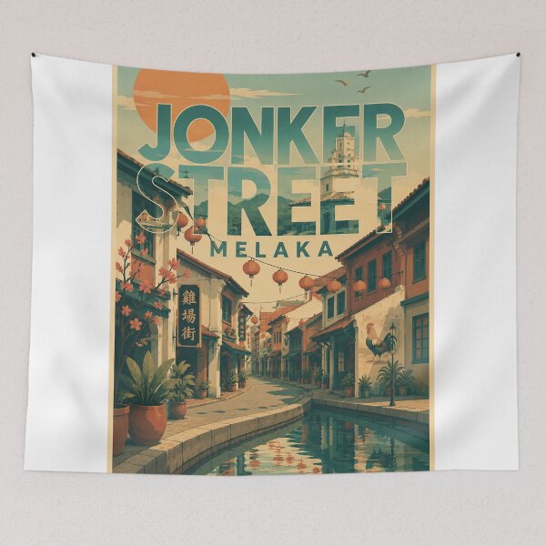 Item preview, Jonker Street Heritage District in Melaka Historic City Malaysia designed and sold by StampMyPassport.