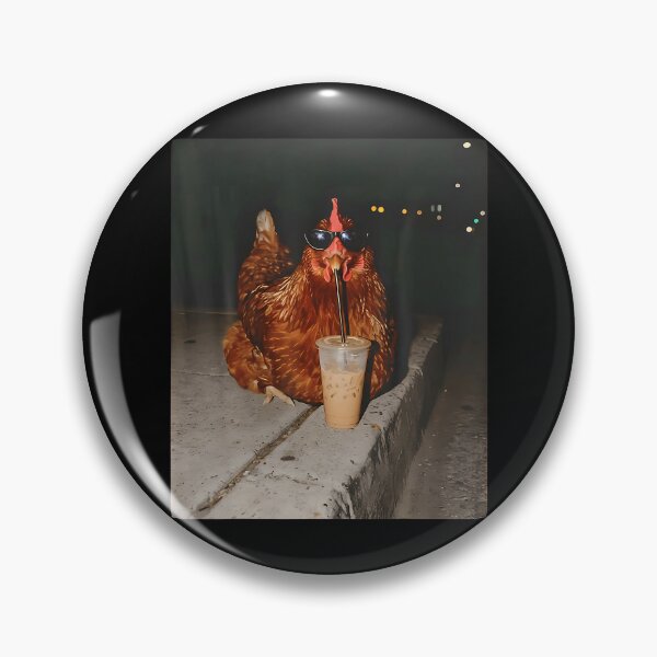 Item preview, Chicken Drinking Iced Coffee Funny Chicken Lover Farmer designed and sold by Apparel-Vortex.