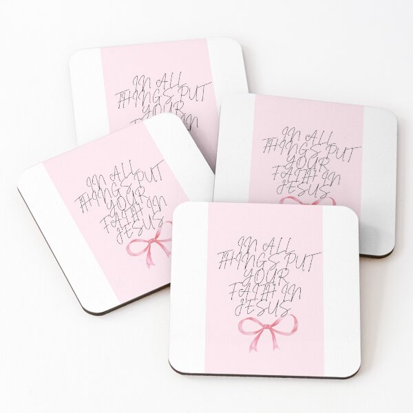 Item preview, Pink and Bow girly themed- Have Faith In Jesus  designed and sold by creativehev2.
