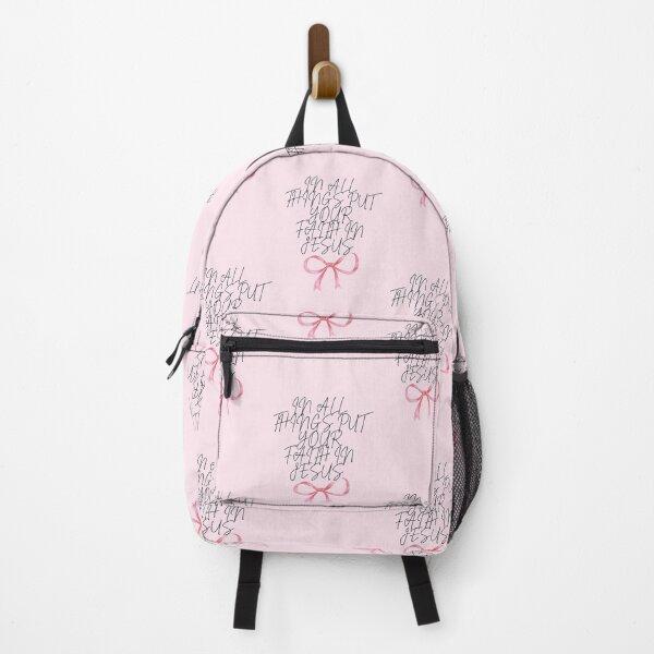 Item preview, Pink and Bow girly themed- Have Faith In Jesus designed and sold by creativehev2.