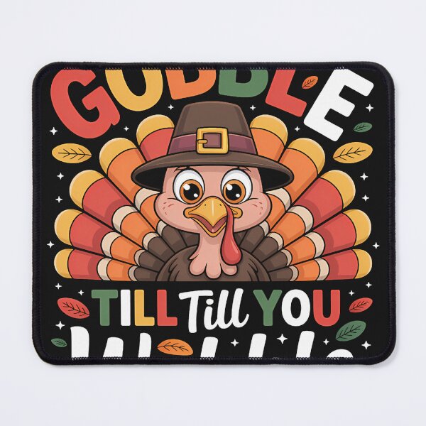 Item preview, Turkey Gobble Till You Wobble Pilgrim Toddler Thanksgiving designed and sold by pinkdreamarty.