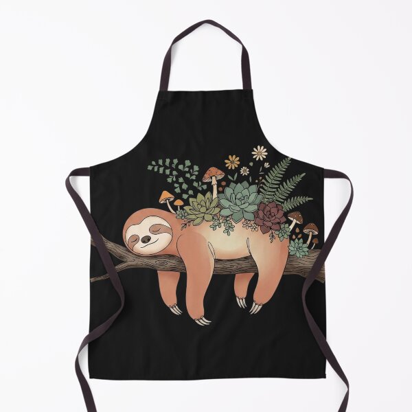 Item preview, Minimalist Sleeping Sloth Botanical Garden Succulent Art designed and sold by Andreza NativeHue Oficial.