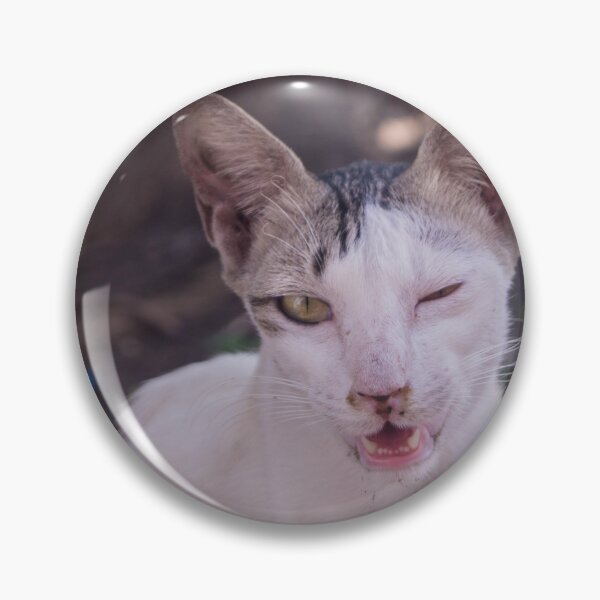 Item preview, One Eyed Winking Cat designed and sold by ROSE ANN BANILAR.