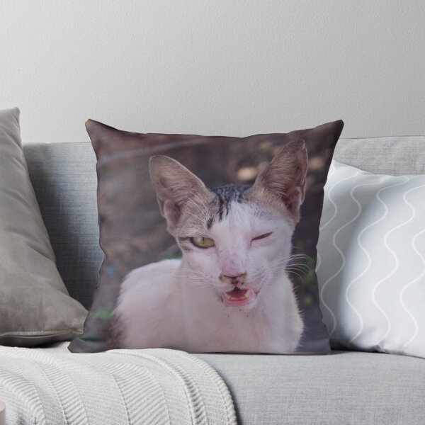 Item preview, One Eyed Winking Cat designed and sold by ROSE ANN BANILAR.
