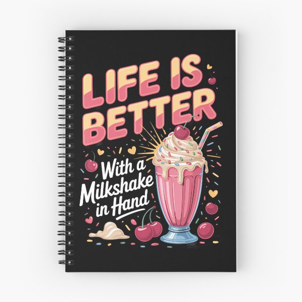 Item preview, Life Is Better With A Milkshake In Hand Dessert Foodie designed and sold by Apparel-Vortex.