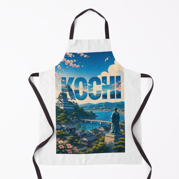 Item preview, Kochi Castle and Kochi Prefecture Waterfront on Shikoku Japan designed and sold by StampMyPassport.