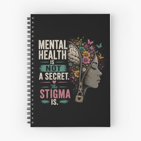 Item preview, Mental Health Is Not A Secret Stigma Is Art designed and sold by WordsplusFabric.