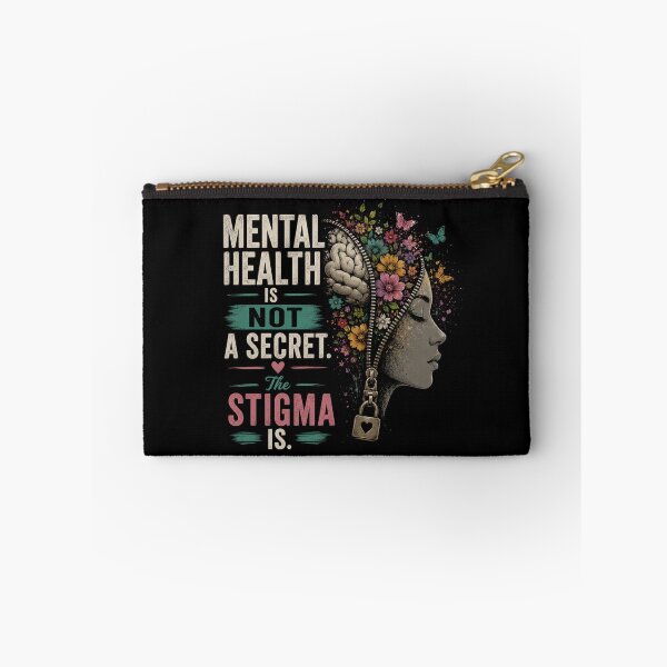 Item preview, Mental Health Is Not A Secret Stigma Is Art designed and sold by WordsplusFabric.