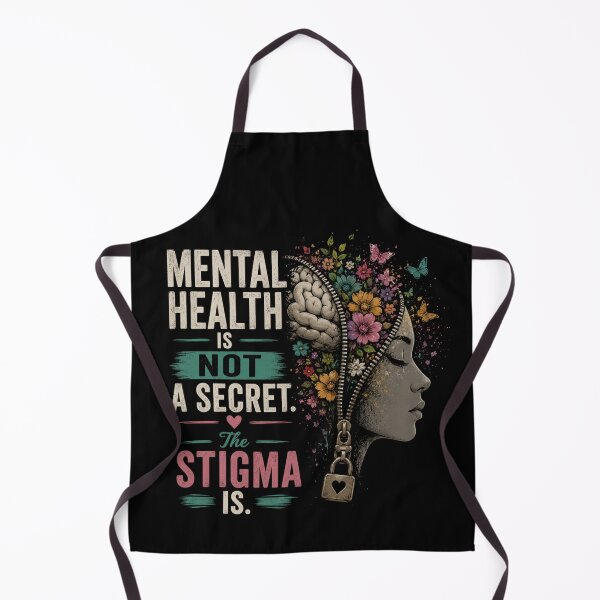 Item preview, Mental Health Is Not A Secret Stigma Is Art designed and sold by WordsplusFabric.