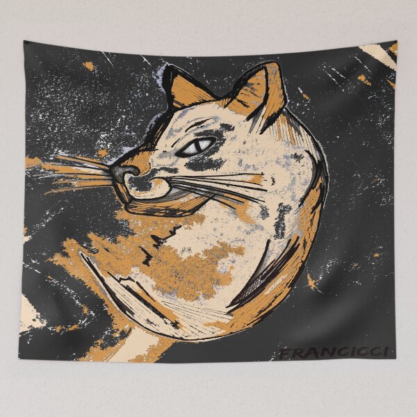 Item preview, Rustic Orange Cat Art - Sketch designed and sold by Francicci.