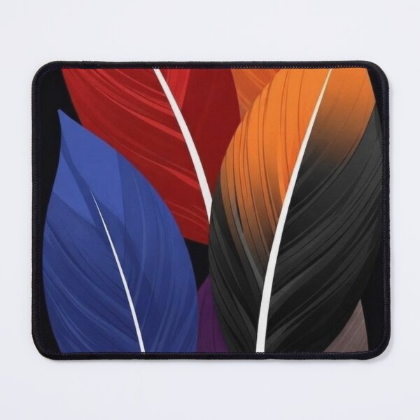 Item preview, Abstract Colorful Feathers Minimalist Art designed and sold by Golden Threads Studio.