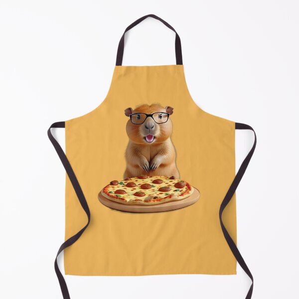 Item preview, Foodie Capybara with Glasses - Polished Wax Figure Art designed and sold by CuteSlothWorld.