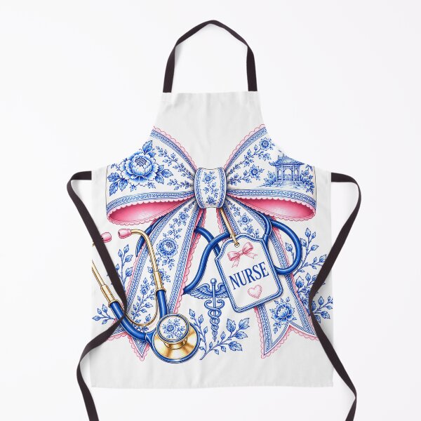 Item preview, Floral Stethoscope & Porcelain Bow Medical Graphic designed and sold by SweetTeezPrints.