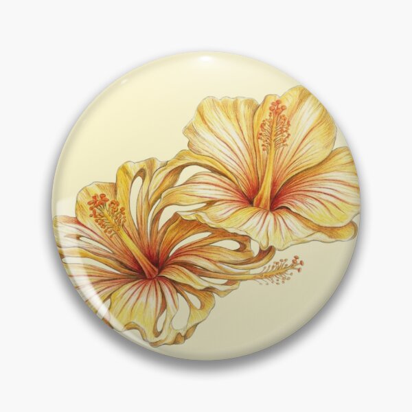 Item preview, Yellow Hibiscus Tropical Watercolor Flowers designed and sold by GanethViolette0.