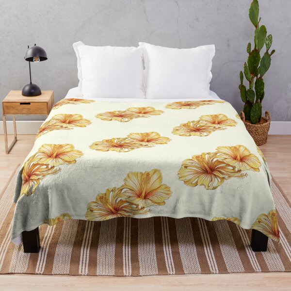 Item preview, Yellow Hibiscus Tropical Watercolor Flowers designed and sold by GanethViolette0.