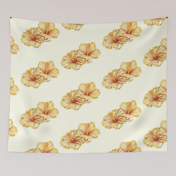 Item preview, Yellow Hibiscus Tropical Watercolor Flowers designed and sold by GanethViolette0.