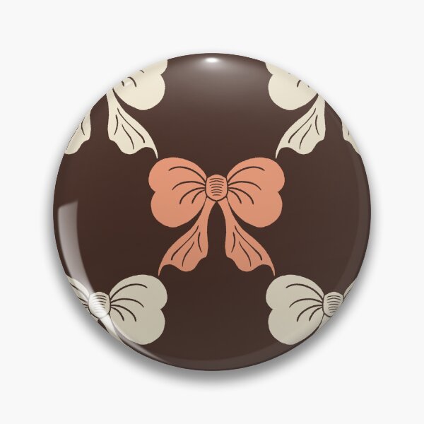 Item preview, Large Moody Gothic Bow Toile dark Burgundy Cream Pattern designed and sold by DColourMuse.