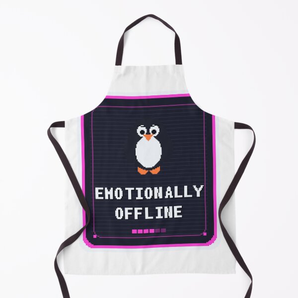 Item preview, Emotionally Offline Penguin — Funny Nihilist Penguin Meme designed and sold by One More Run.
