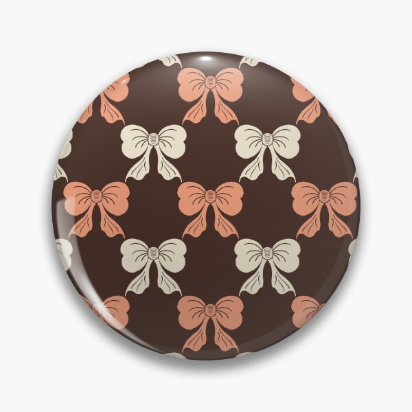 Item preview, Medium Moody Gothic Bow Toile dark Burgundy Cream Pattern designed and sold by DColourMuse.