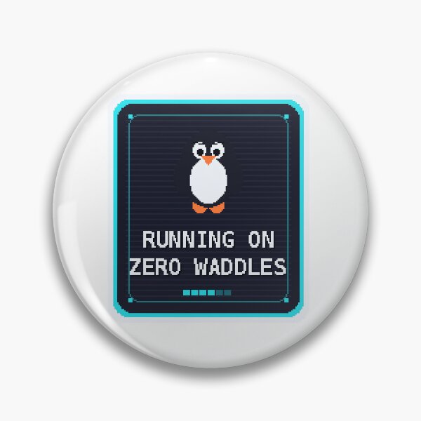 Item preview, Running On Zero Waddles — Funny Nihilist Penguin Meme designed and sold by One More Run.