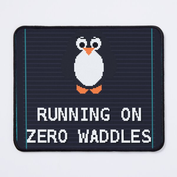 Item preview, Running On Zero Waddles — Funny Nihilist Penguin Meme designed and sold by One More Run.
