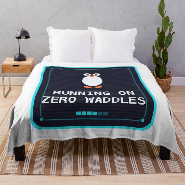 Item preview, Running On Zero Waddles — Funny Nihilist Penguin Meme designed and sold by One More Run.