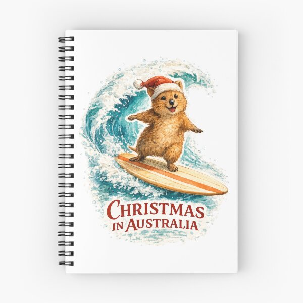 Item preview, Surfing Christmas Quokka – Christmas in Australia designed and sold by RosieKingArt.