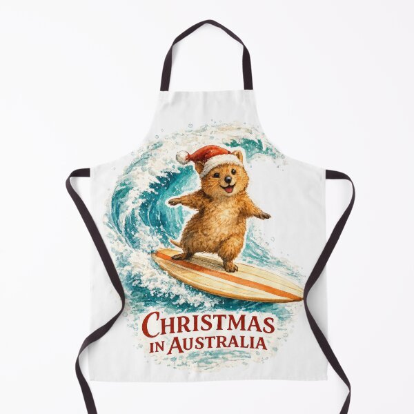 Item preview, Surfing Christmas Quokka – Christmas in Australia designed and sold by RosieKingArt.