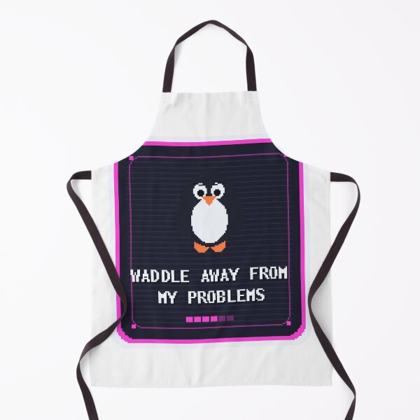 Item preview, Waddle Away From My Problems — Funny Nihilist Penguin Meme designed and sold by One More Run.
