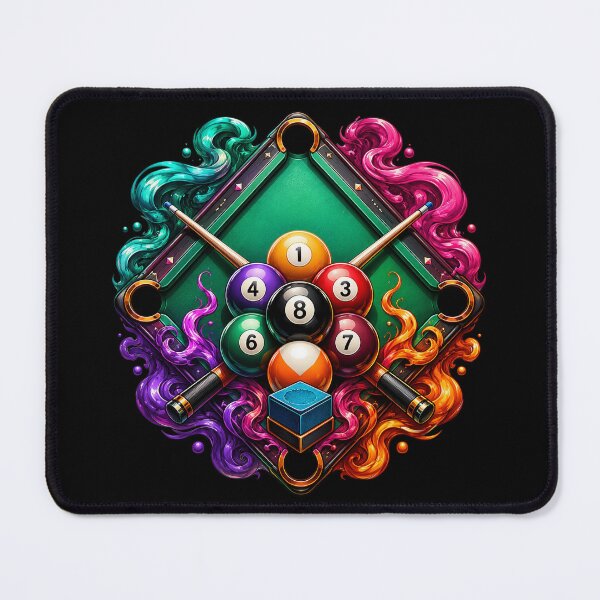 Item preview, Color Smoke Pool Table designed and sold by syotos-ai.