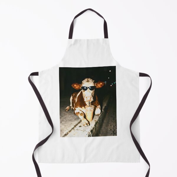 Item preview, Cow Drinking Iced Coffee designed and sold by OrlimarHIpo.