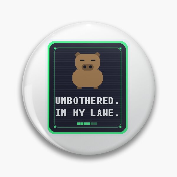 Item preview, Unbothered In My Lane Capybara — Funny Capybara Meme designed and sold by One More Run.