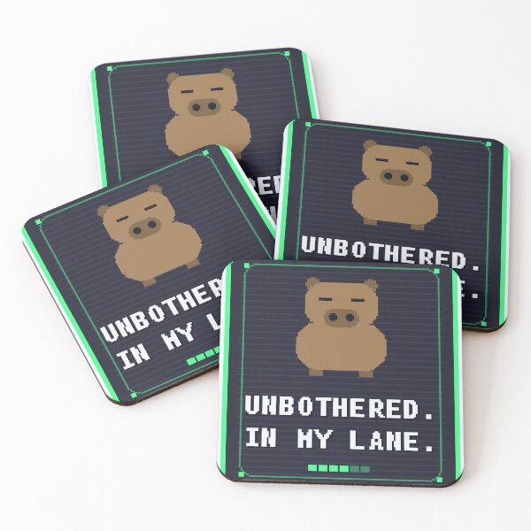 Item preview, Unbothered In My Lane Capybara — Funny Capybara Meme designed and sold by One More Run.